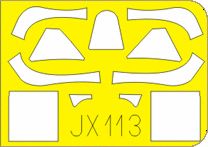 Supermarine Spitfire Mk.VIII (designed to be used with Tamiya kits) (made from yellow Japanese produced Kabuki tape)