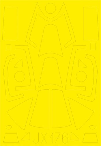 Vought F4U-1A Corsair (designed to be used with Tamiya kits) (made from yellow Japanese produced Kabuki tape)