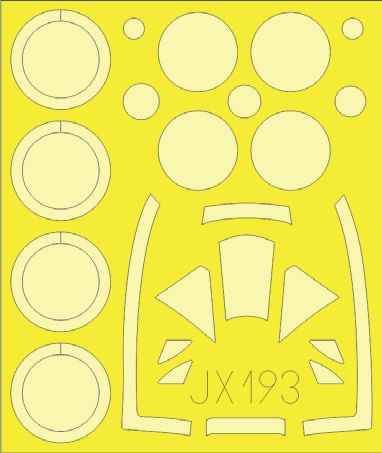Hawker Tempest Mk.V canopy frame paint mask (designed to be used with Revell and Special Hobby kits) !