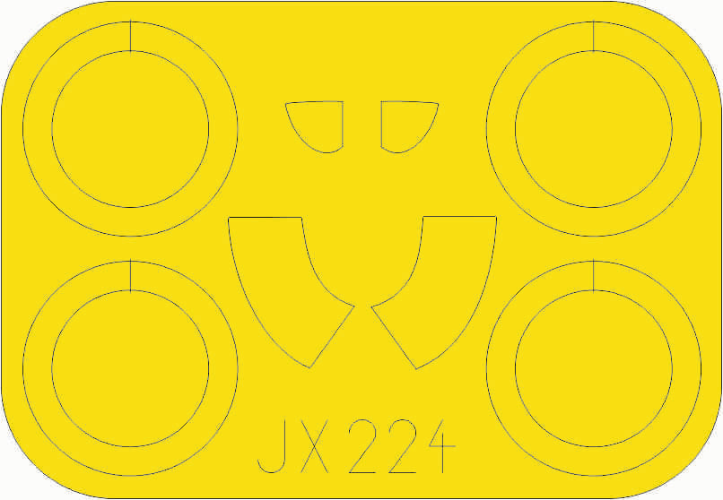 Polikarpov I-16 type 29 windscreen and wheel paint masks (designed to be used with ICM UA UK kits)