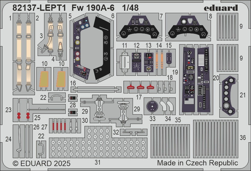 1/48 Focke-Wulf Fw-190A-6 The ProfiPACK edition kit Eduard - Model Aircraft