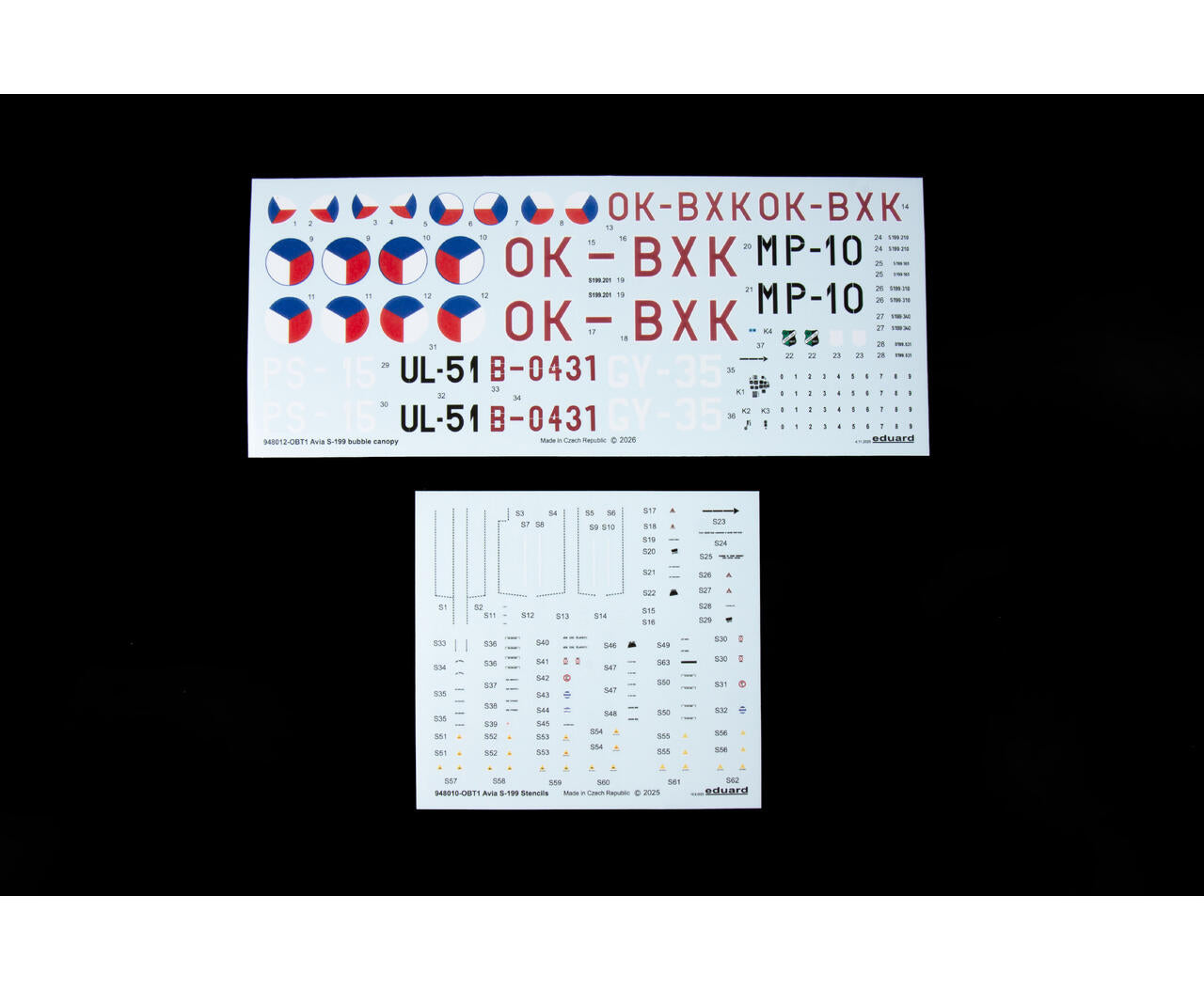 Eduard Avia S-199 Bubble Canopy Hybrid Edition Kit EDK948012