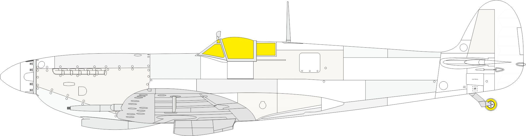 Supermarine Spitfire Mk.IXc 1/24 (designed to be used with Airfix kits)