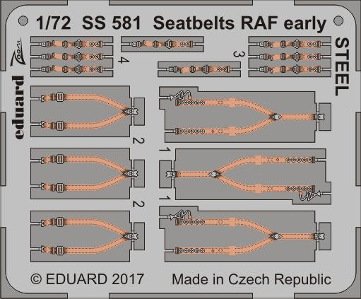 Seatbelts RAF early version STEEL