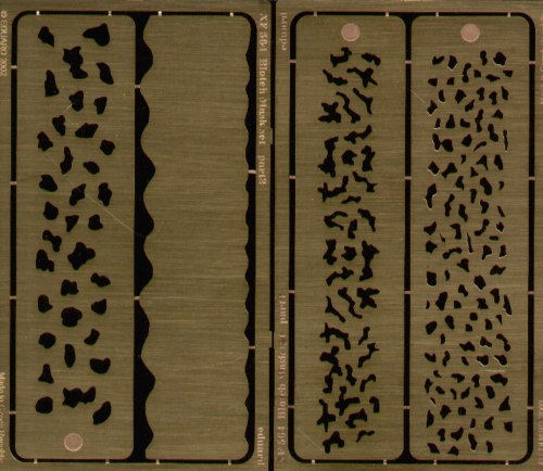 Blotch-Small 'Mottle Mask' set (etched) Suitable for Fiat G.55/Macchi C.202/Macchi C.205/Focke-Wulf Fw-190D/Focke-Wulf Fw-190A
