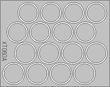 Pz.Kpfw.VI King Tiger Sd.Kfz.182 wheel paint masks (designed to be used with Tamiya kits)