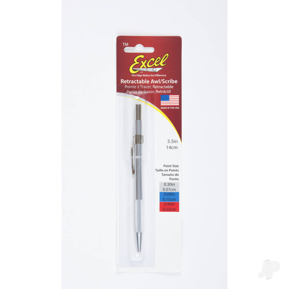 Excel Retractable Air Release Awl, Silver - 0.030in (Carded) EXL16051 2