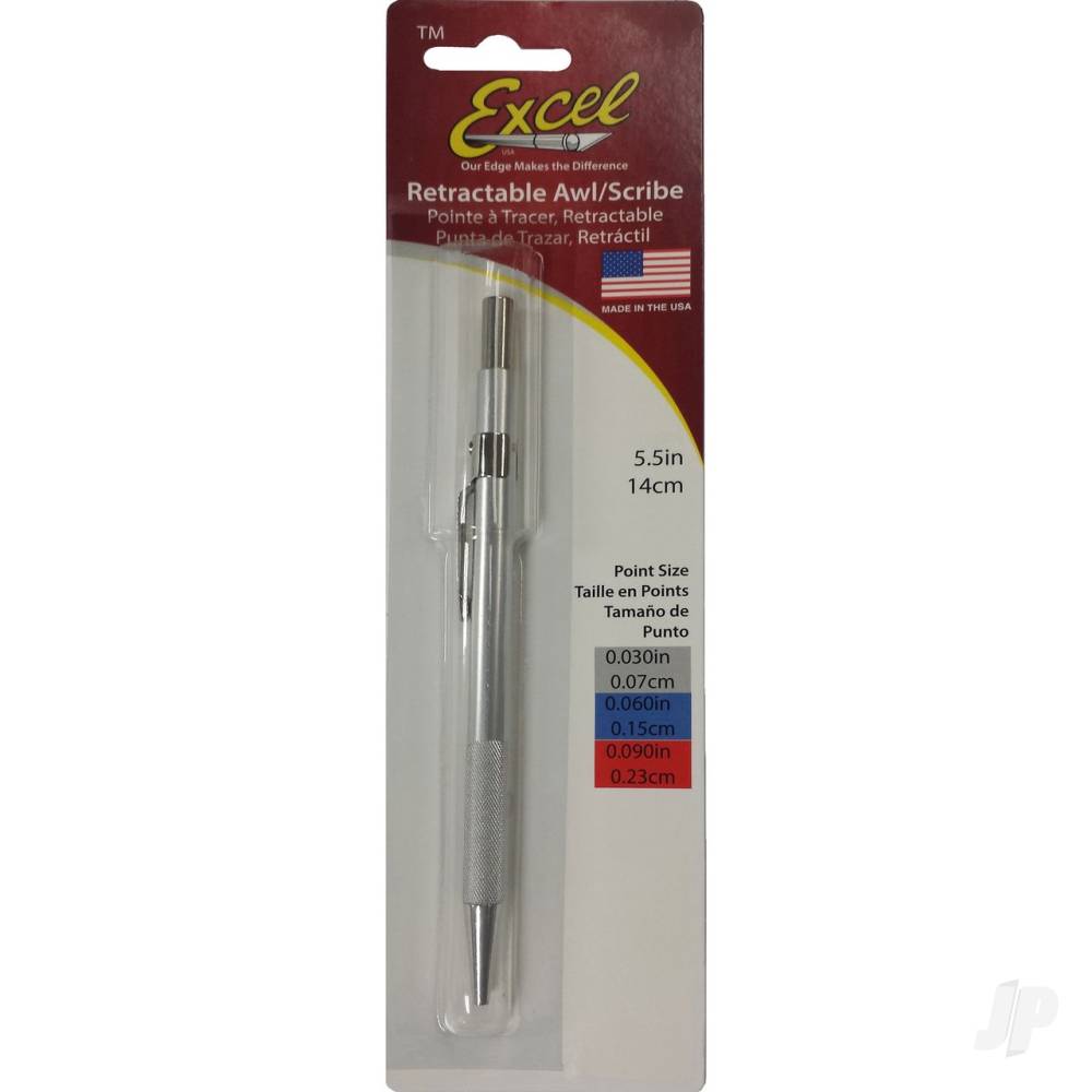 Excel Retractable Air Release Awl, Silver - 0.030in (Carded) EXL16051 3