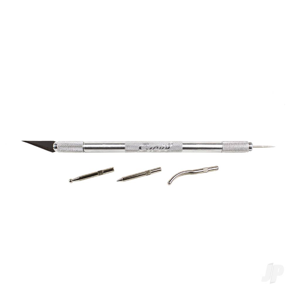 Excel Double Ended Chuck and Safety Cap (Hobby Awl, 3 Burnisher Tips, #11 - EXL30610