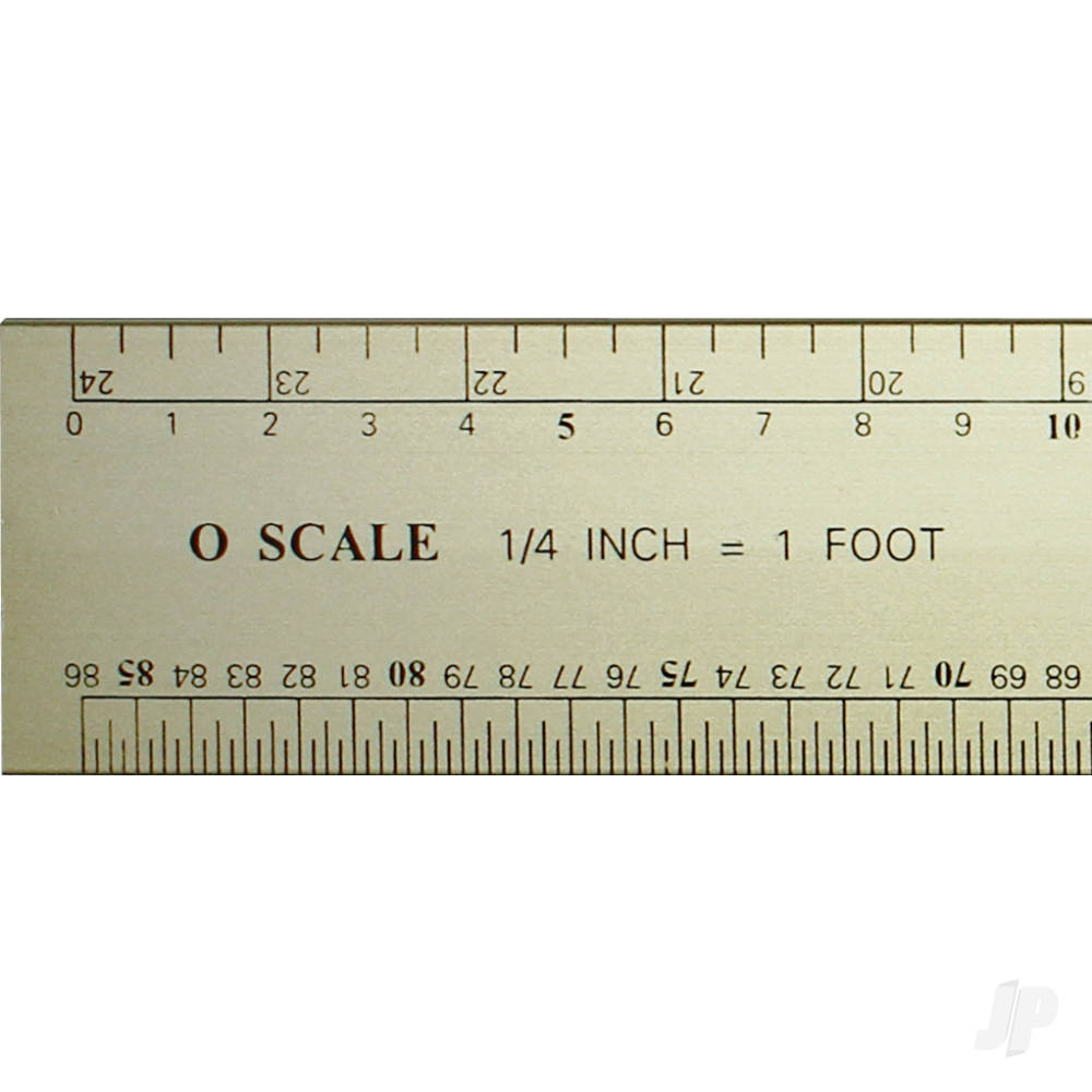 Excel 12in Deluxe Scale Model Railroad Reference Ruler EXL55778 2