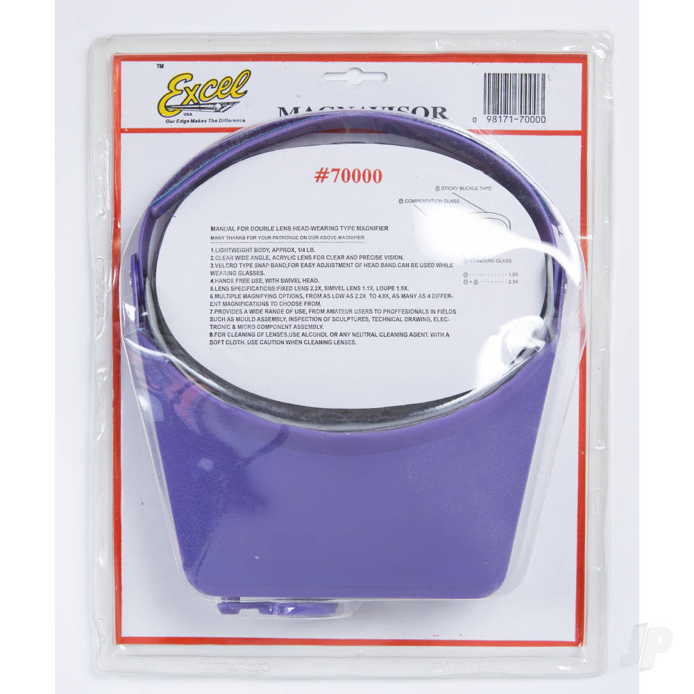 Excel Excel Blades MagniVisor Deluxe Head-Worn Magnifier with 4 Different - EXL70020 Main