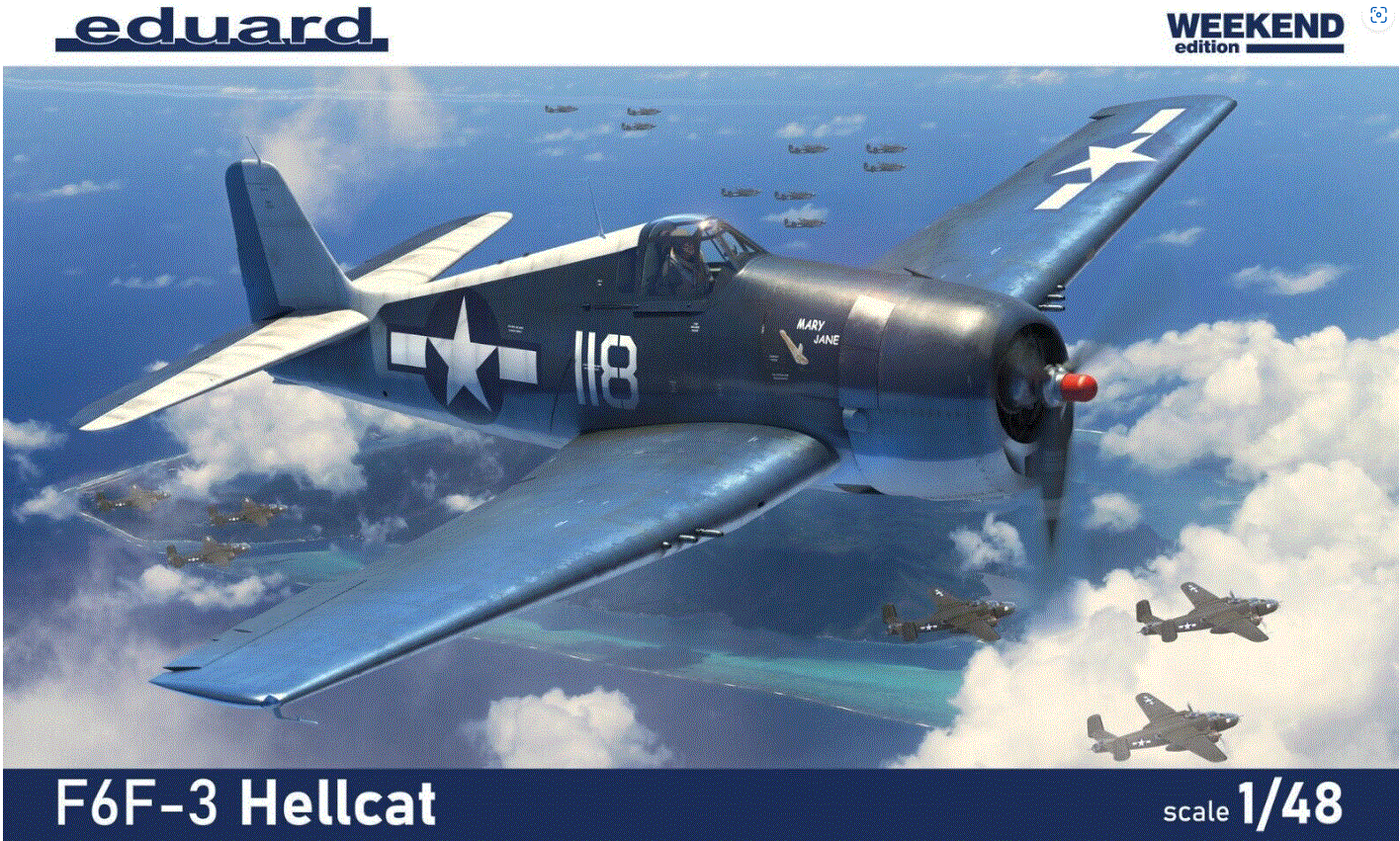 Eduard 1/48 F6F-3 Hellcat Weekend With Usn And Faa Markings 84194