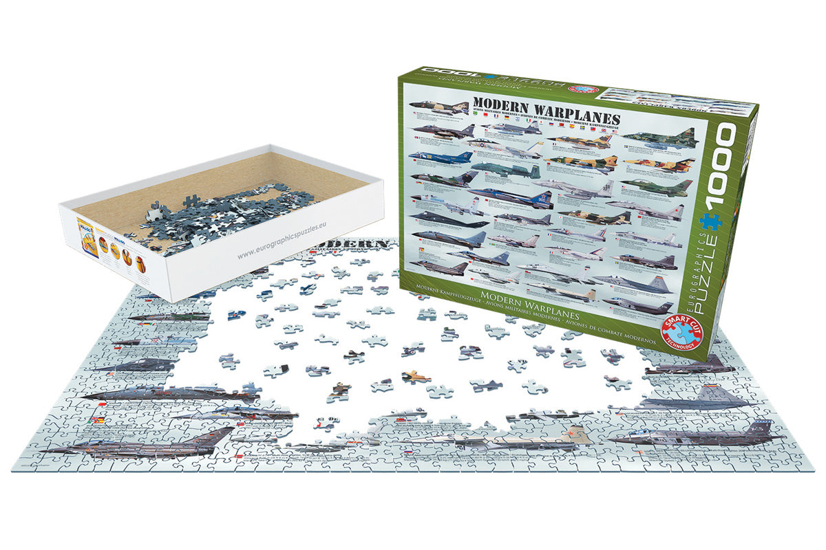 Eurographics Puzzle 1000 Pc - Modern Warplanes