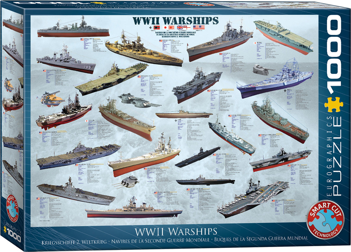 Eurographics Puzzle 1000 Pc - Wwii Warships