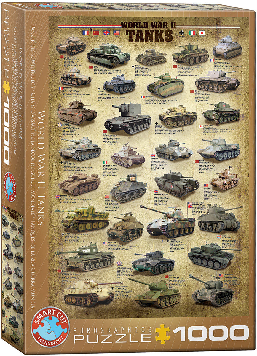 Eurographics Puzzle 1000 Pc - World War Ii Tanks