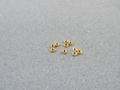 Brass Nut M2 (pk10)