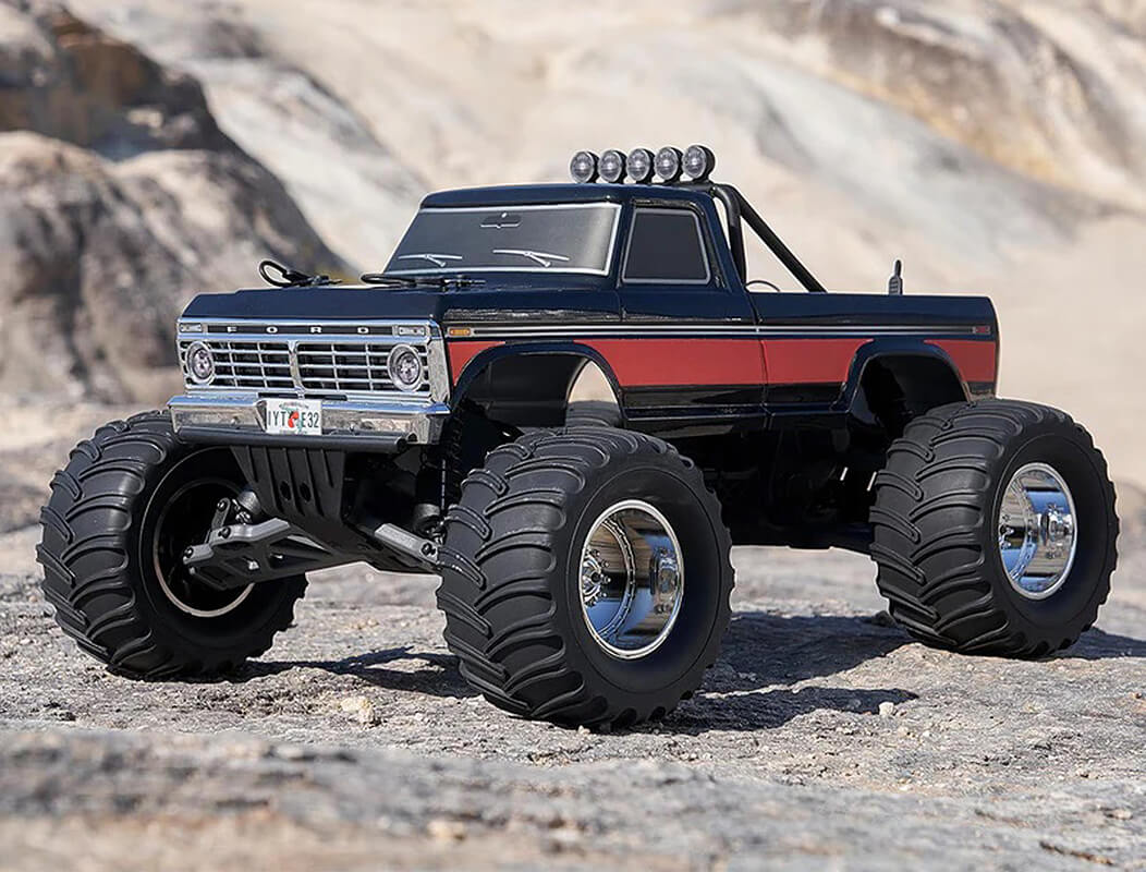 FMS 1:10 Ford F100 RS 2wd Stadium Truck – Black FMS11023RTRBK