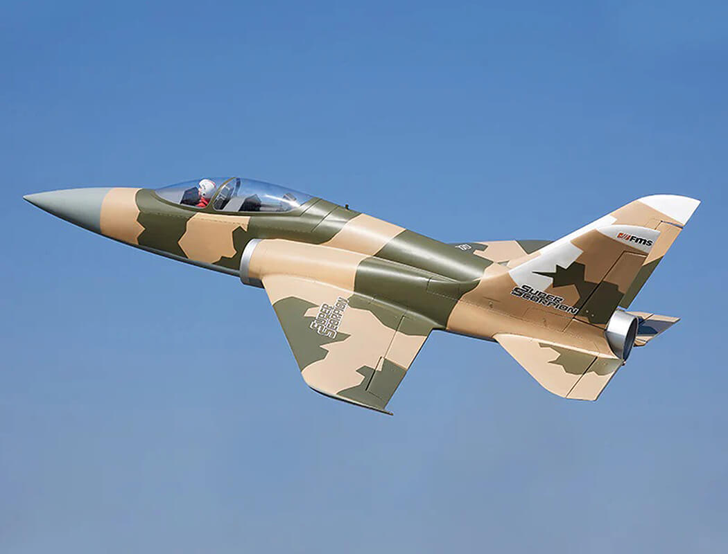 FMS 90MM EDF SUPER SCORPION PNP V2 6S JET - CAMO FMS145PCM6S