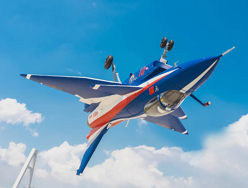 FMS 64mm EDF J-10 WITH REFLEX V3 BLUE FMS149PBU-REFV3