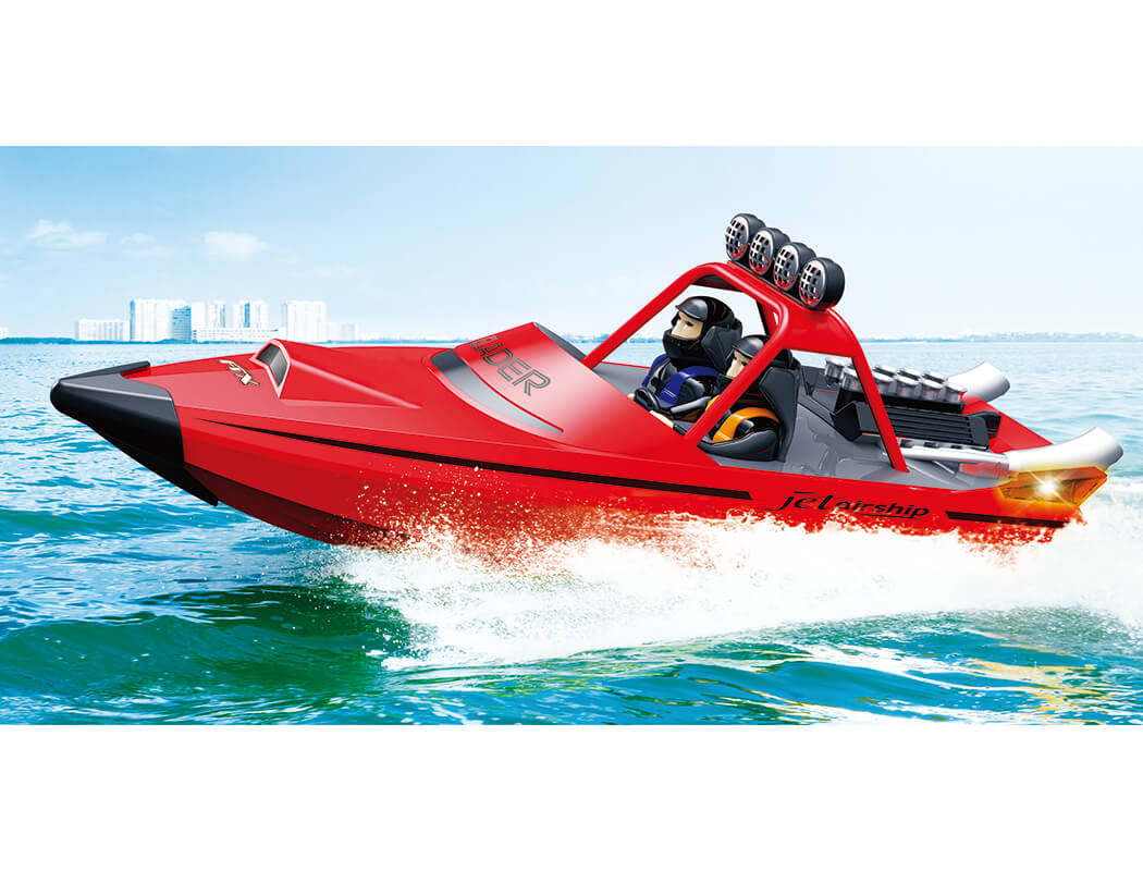 FTX GLADER TURBOJET R/C SPEED BOAT 35CM - RED 2