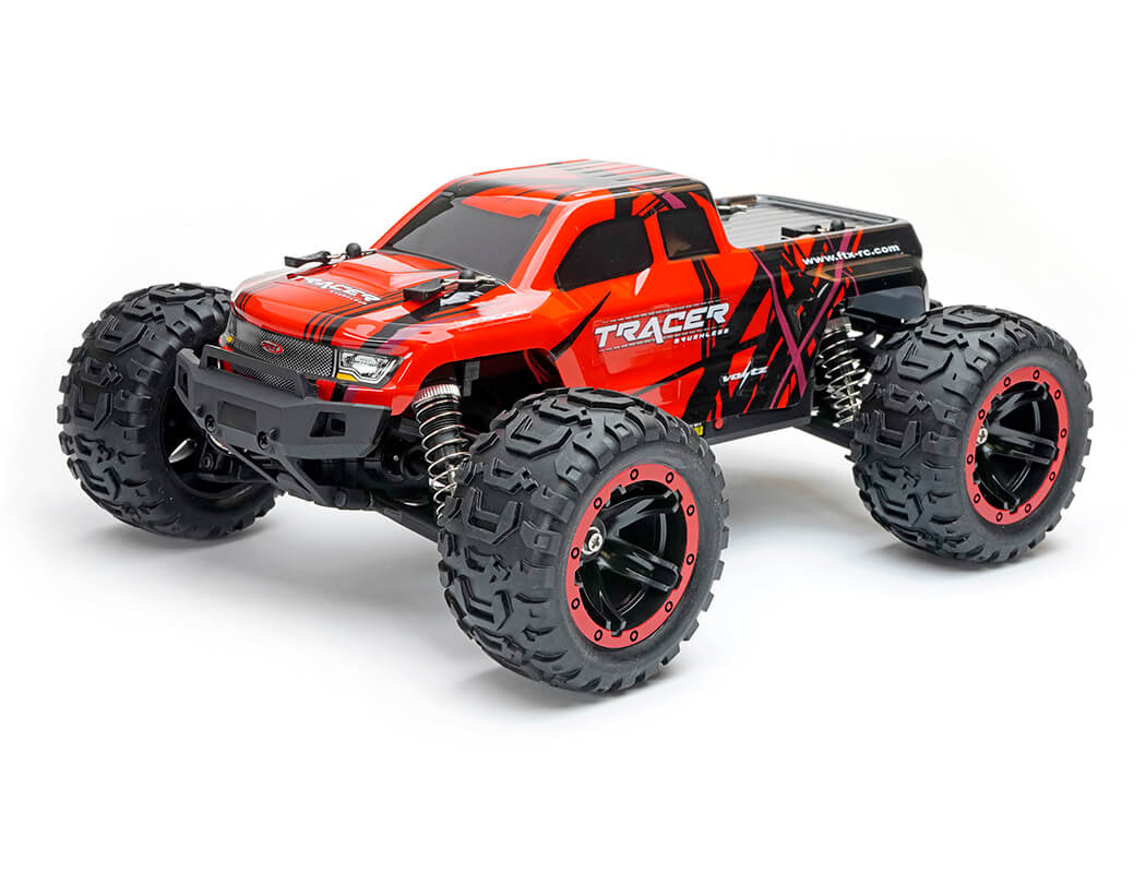 FTX RC Tracer 1/16th 4wd Brushless Monster Truck RTR – RED
