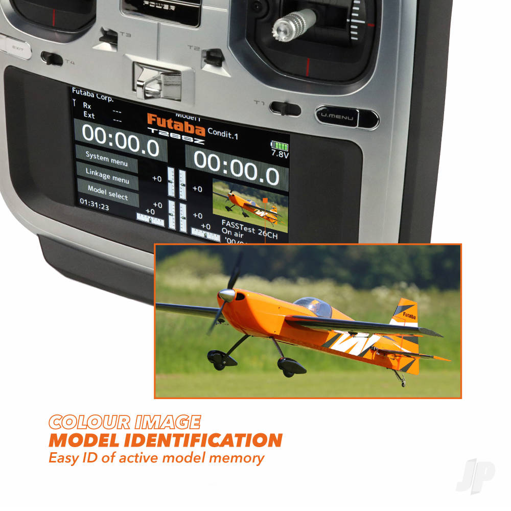 Futaba T26SZ 26-Channel Air Radio with R7208SB Rx, Multi Mode (FUT05003225-3)