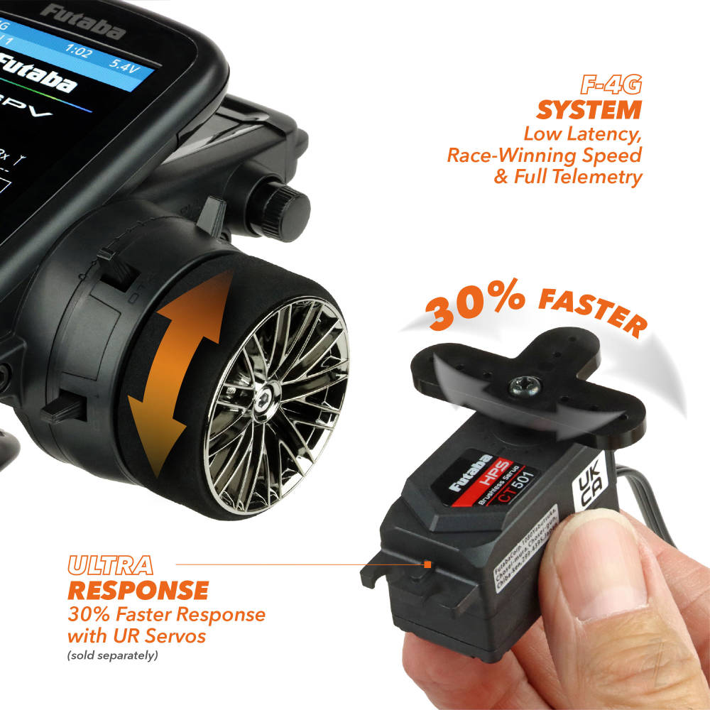 Futaba T6PV 6-Channel Surface Radio with R404SBSE Rx (FUT05003229-3)