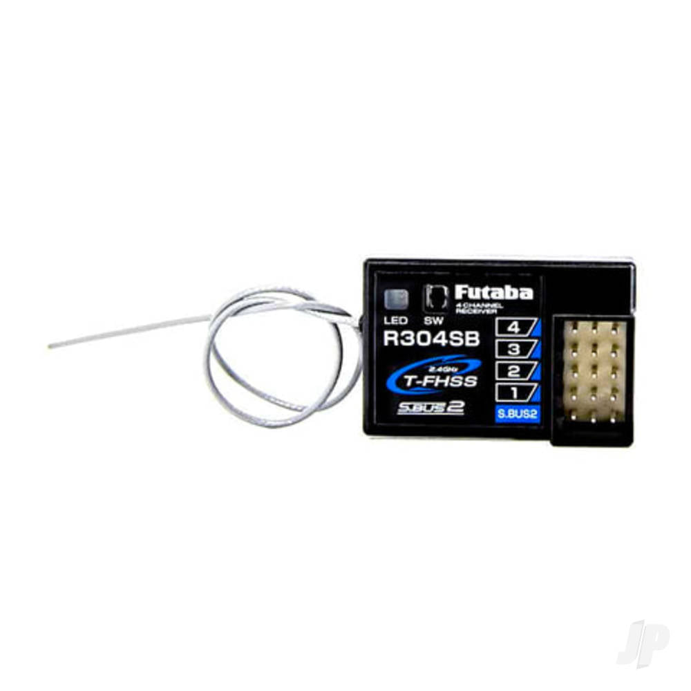 Futaba R304SB 4-Channel (PWM) Surface Receiver with S.BUS for Telemetry T- - FUT05102588-3