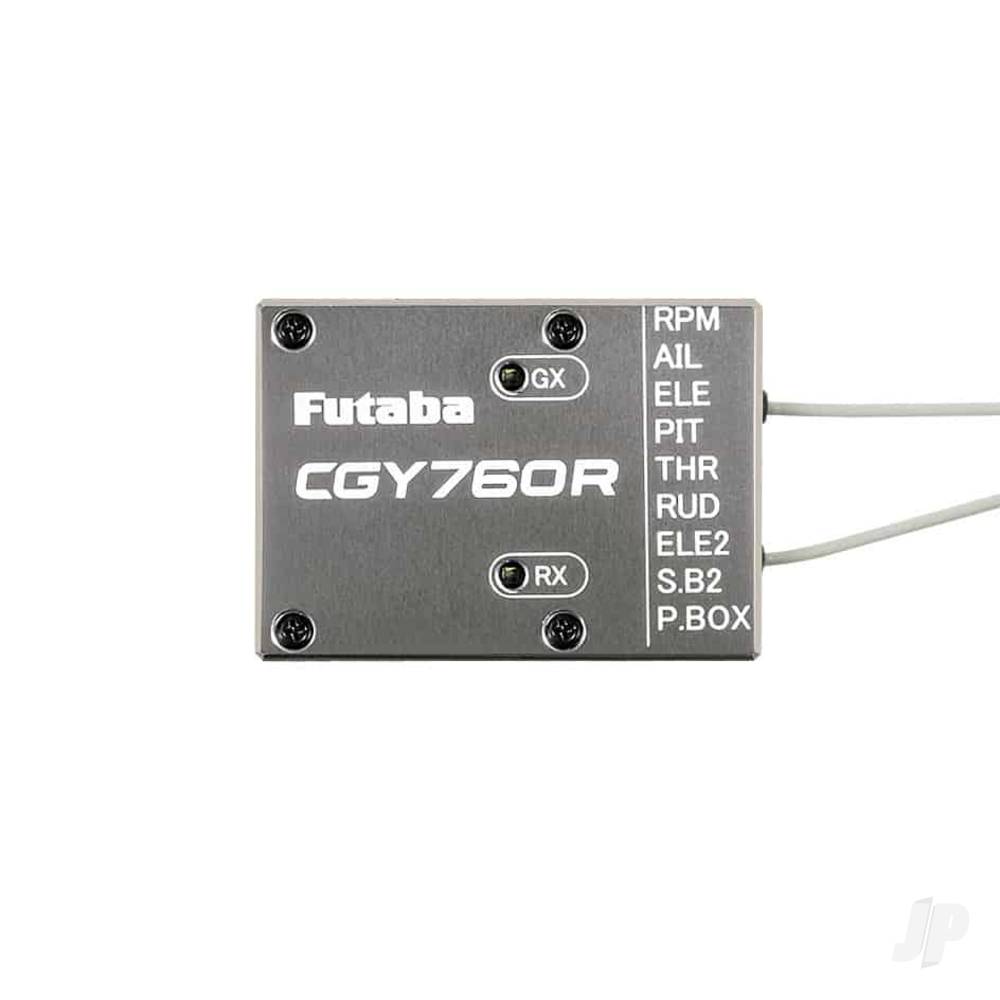 Futaba CGY760R 3-Axis Helicopter Gyro, T-FHSS/FASSTest Rx and Governor FUT05102651-3