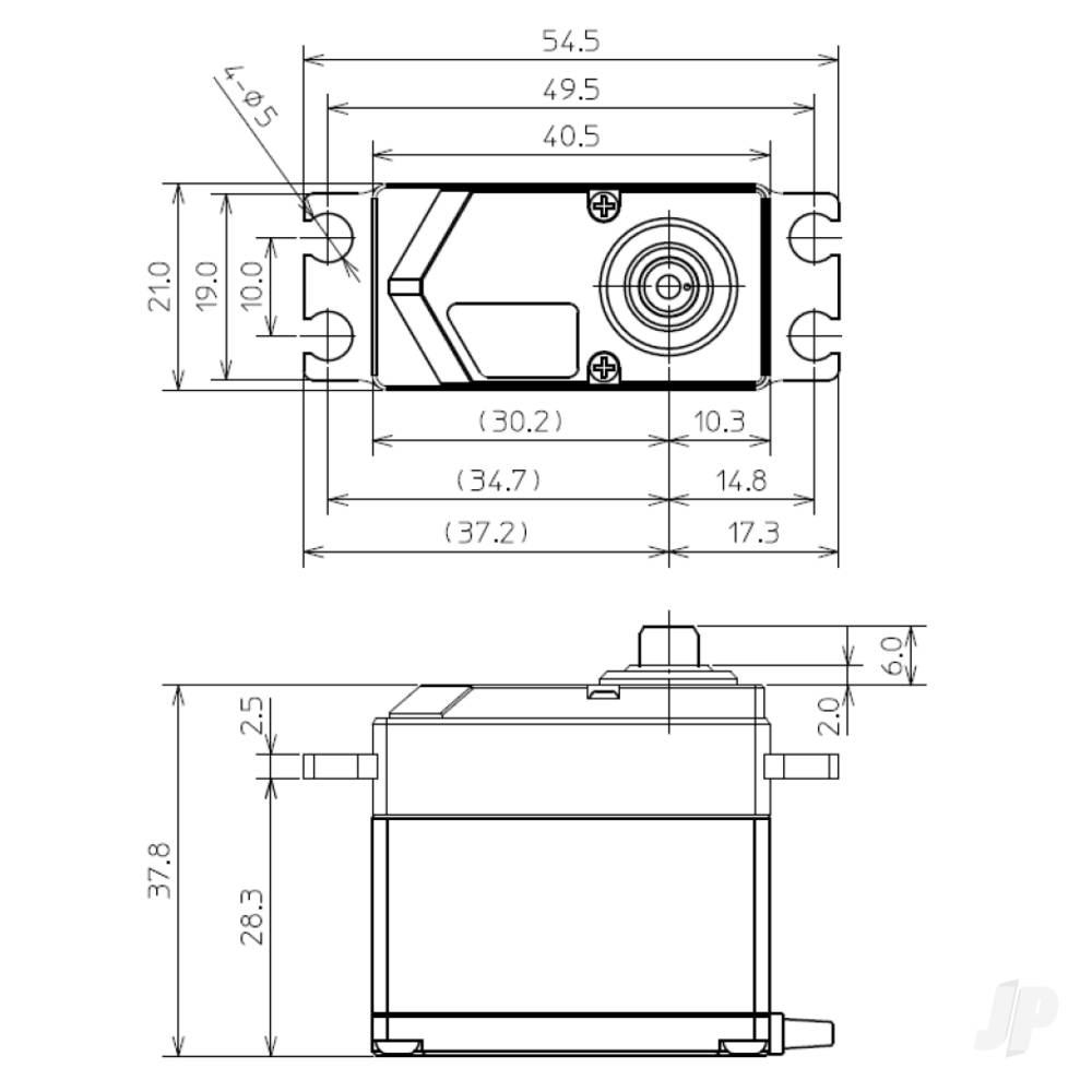 Futaba HPS-H701 Standard Brushless Servo PWM/S.BUS2 40.0kg 0.07s 4.8V - 7.4V FUT05102721-3 4