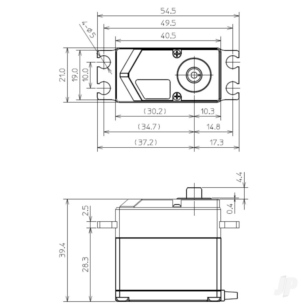 Futaba HPS-AA702 Standard Brushless Servo PWM/S.BUS2 41.0kg 0.075s 4.8V - - FUT05102722-3 3