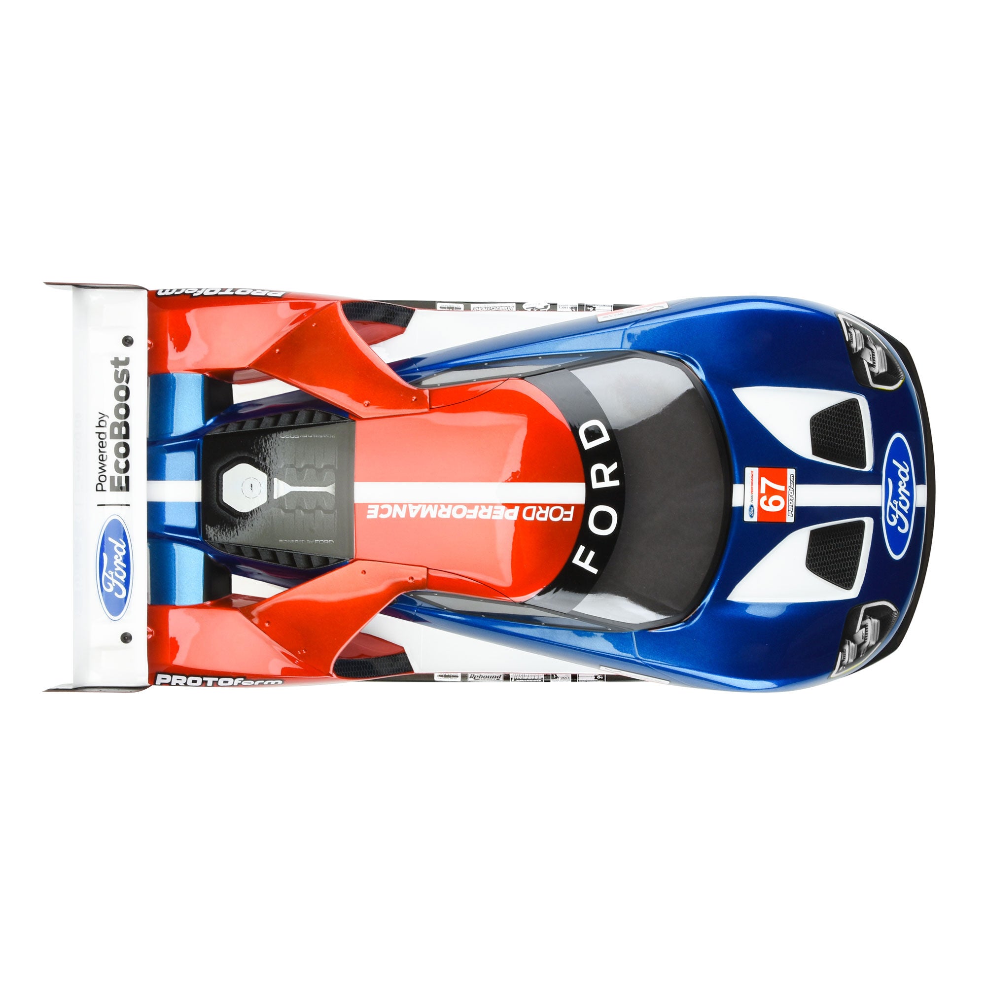 1/10 Ford GT LW Clear Body: 190mm Touring Car with LP shock