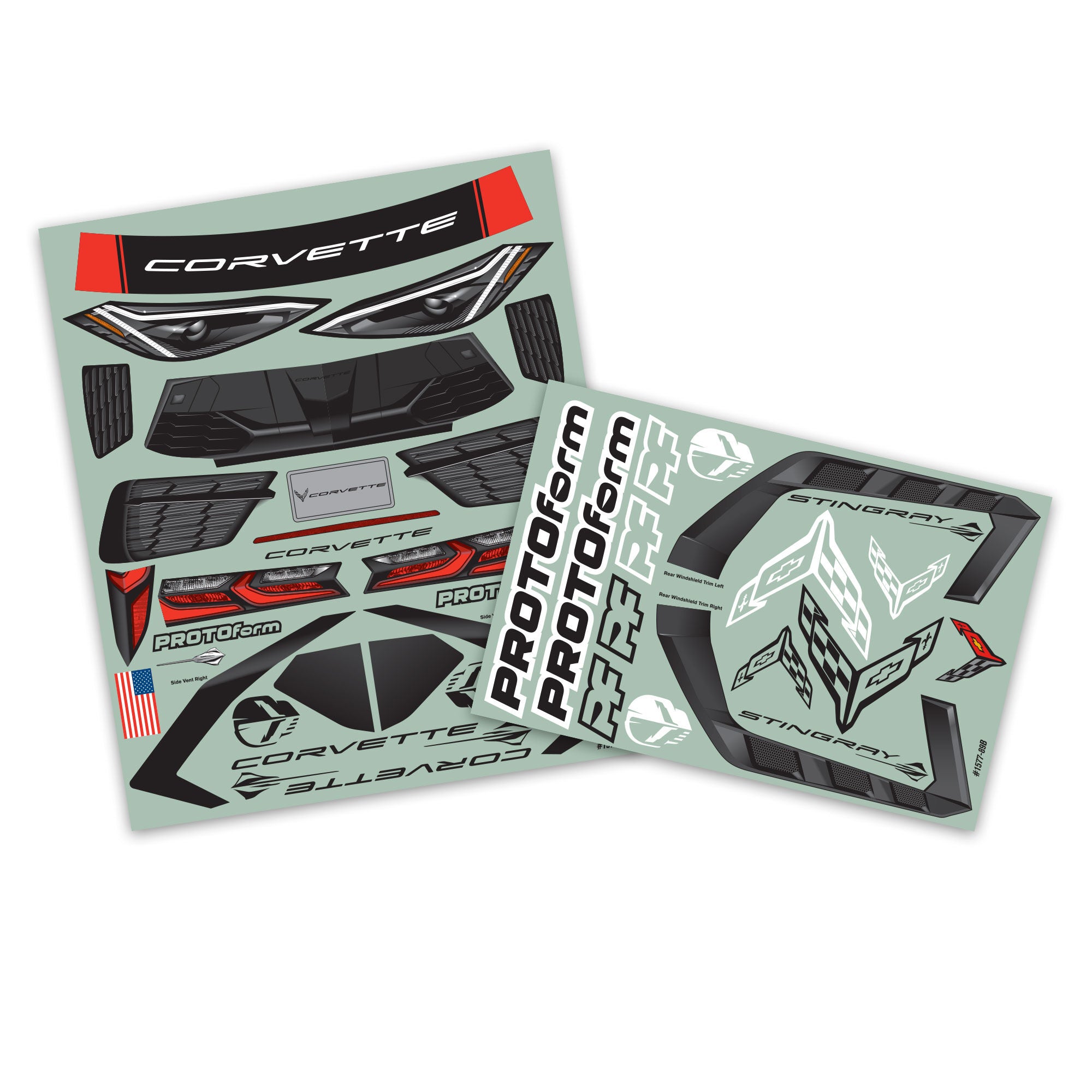 1/7 Chevrolet Corvette C8 Clear Body: ARRMA Felony & Infract