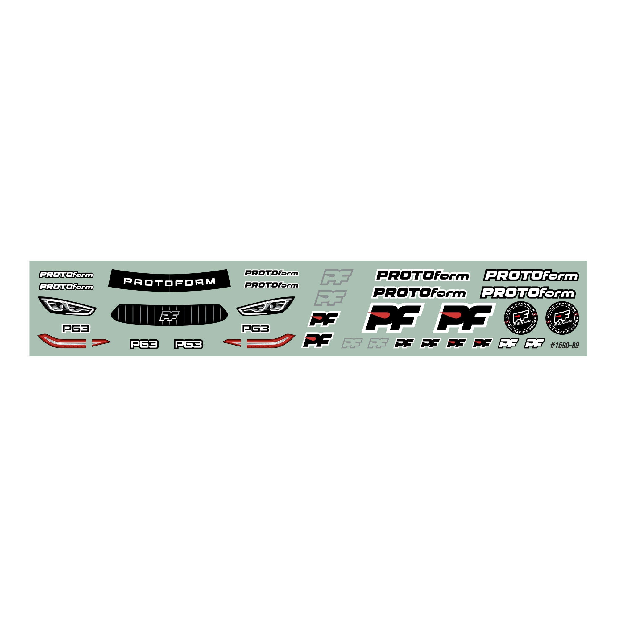 1/28 P63 Light Weight Clear Body: Mini-Z & 1/28 Chassis (98m
