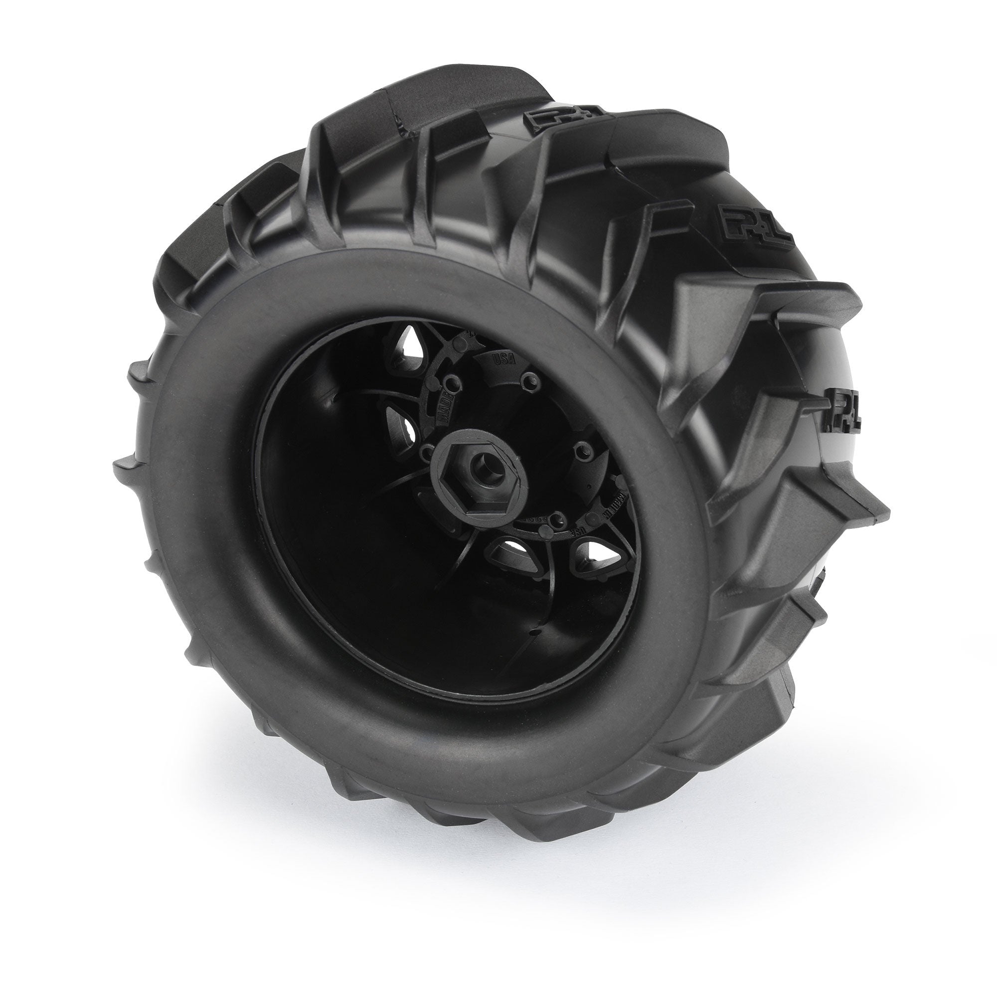 1/10 Dumont Front/Rear 2.8" MT Tires Mounted 12mm Blk Raid (