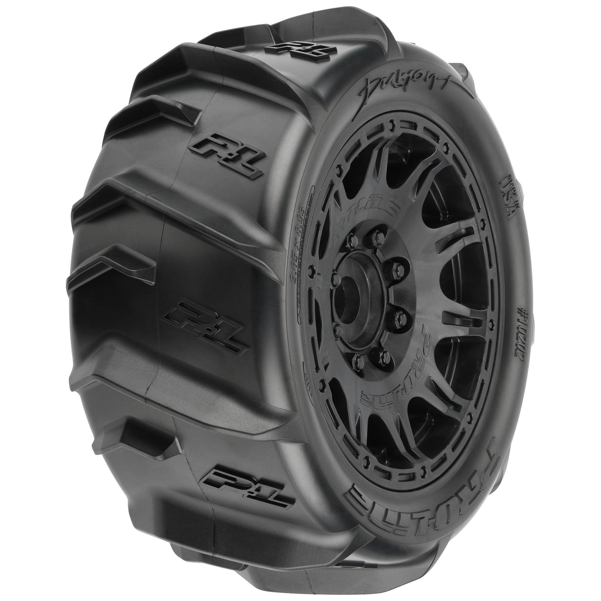 1/6 Dumont Sand/Snow Tires F/R 5.7" Tires MTD 24mm Black Rai