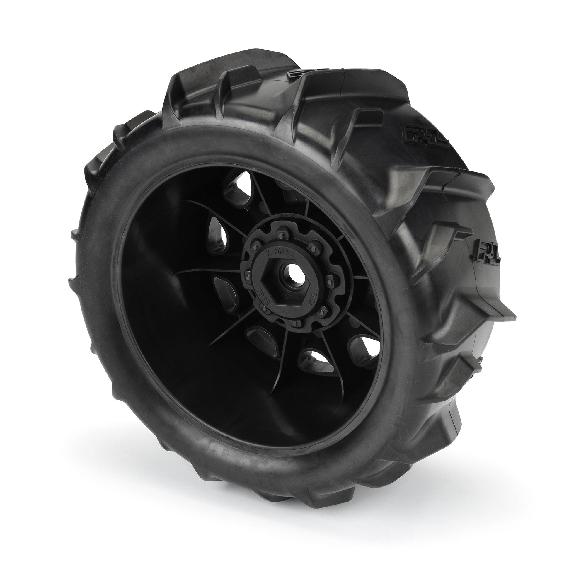 1/6 Dumont Sand/Snow Front/Rear 5.7" Tires Mounted on Raid 8