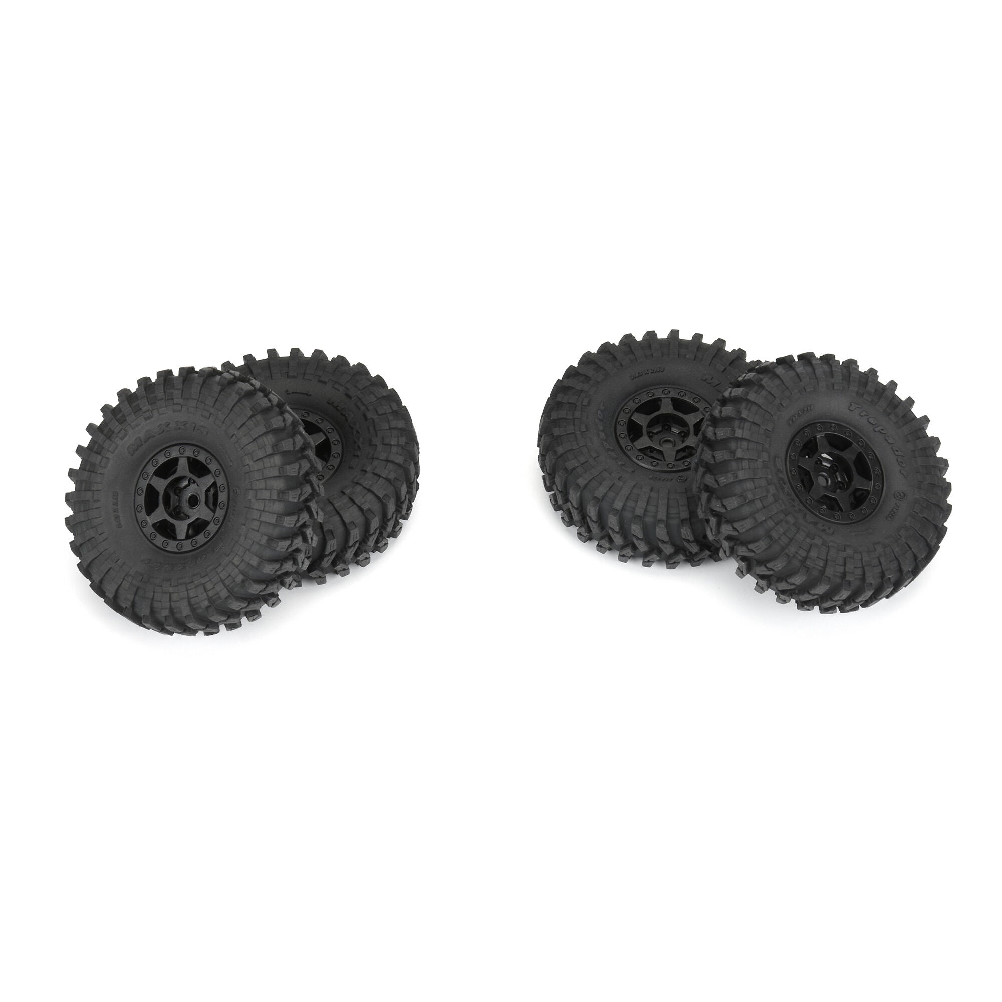 1/24 Maxxis Trepador F/R 1.0" Tires MTD 7mm Black Holcomb (4