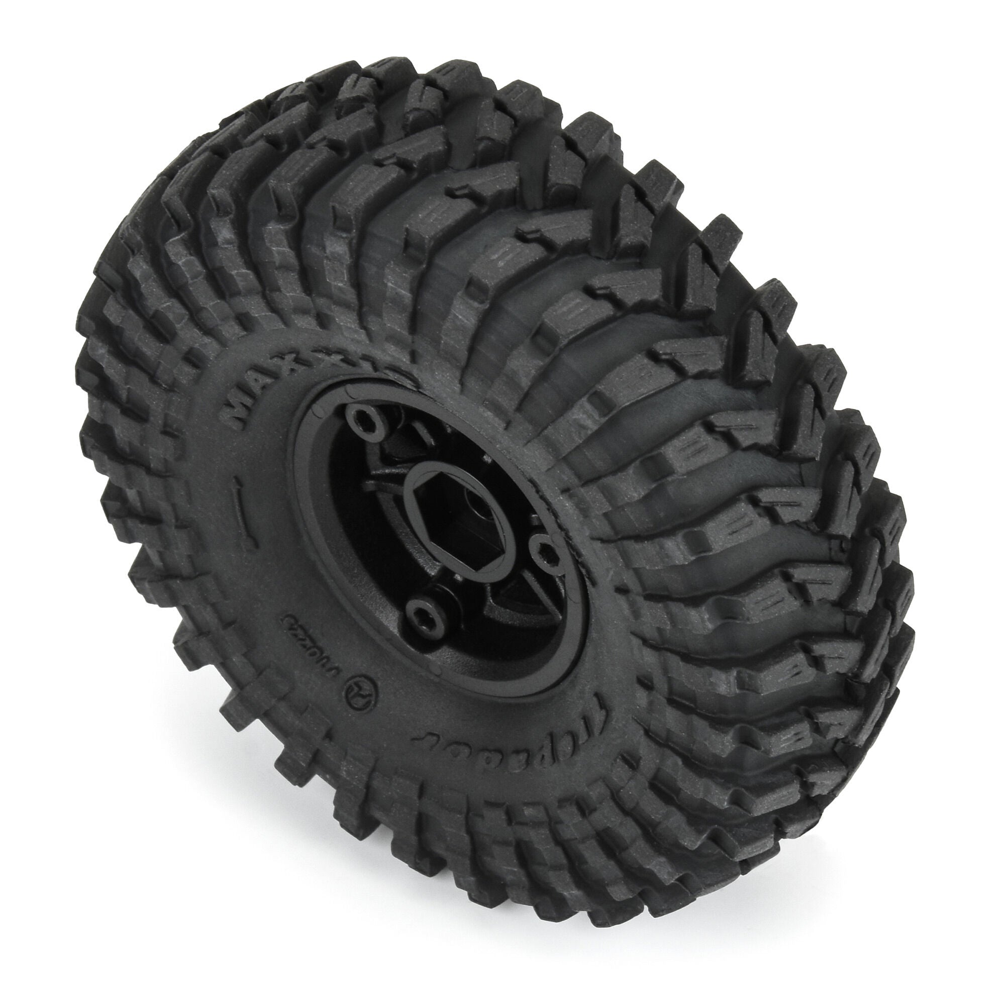 1/24 Maxxis Trepador F/R 1.0" Tires MTD 7mm Black Holcomb (4