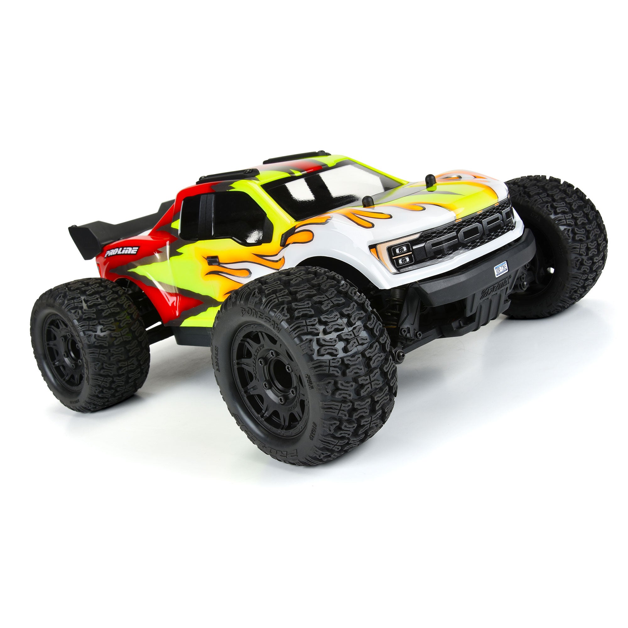 1/10 Bonesaw F/R 2.8" MT Tires Mounted 12mm/14mm Black Raid