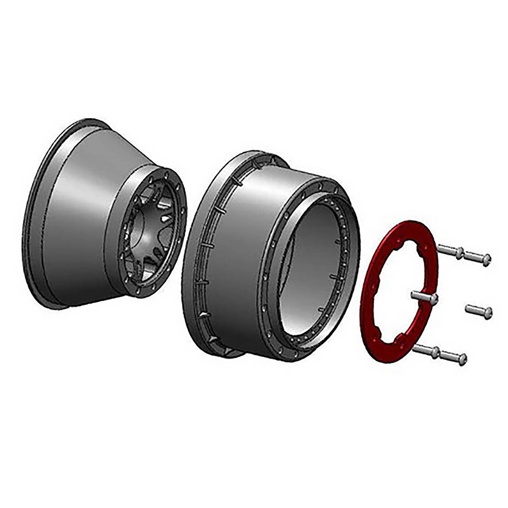1/10 Split Six Rear 2.2"/3.0" 12mm Short Course Wheels (2) R