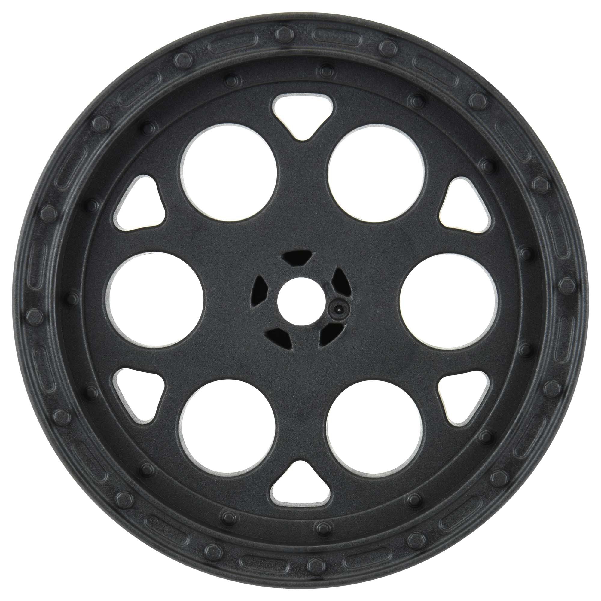 1/10 Showtime Rear 2.2" 12mm Sprint Car Wheels (2) Black