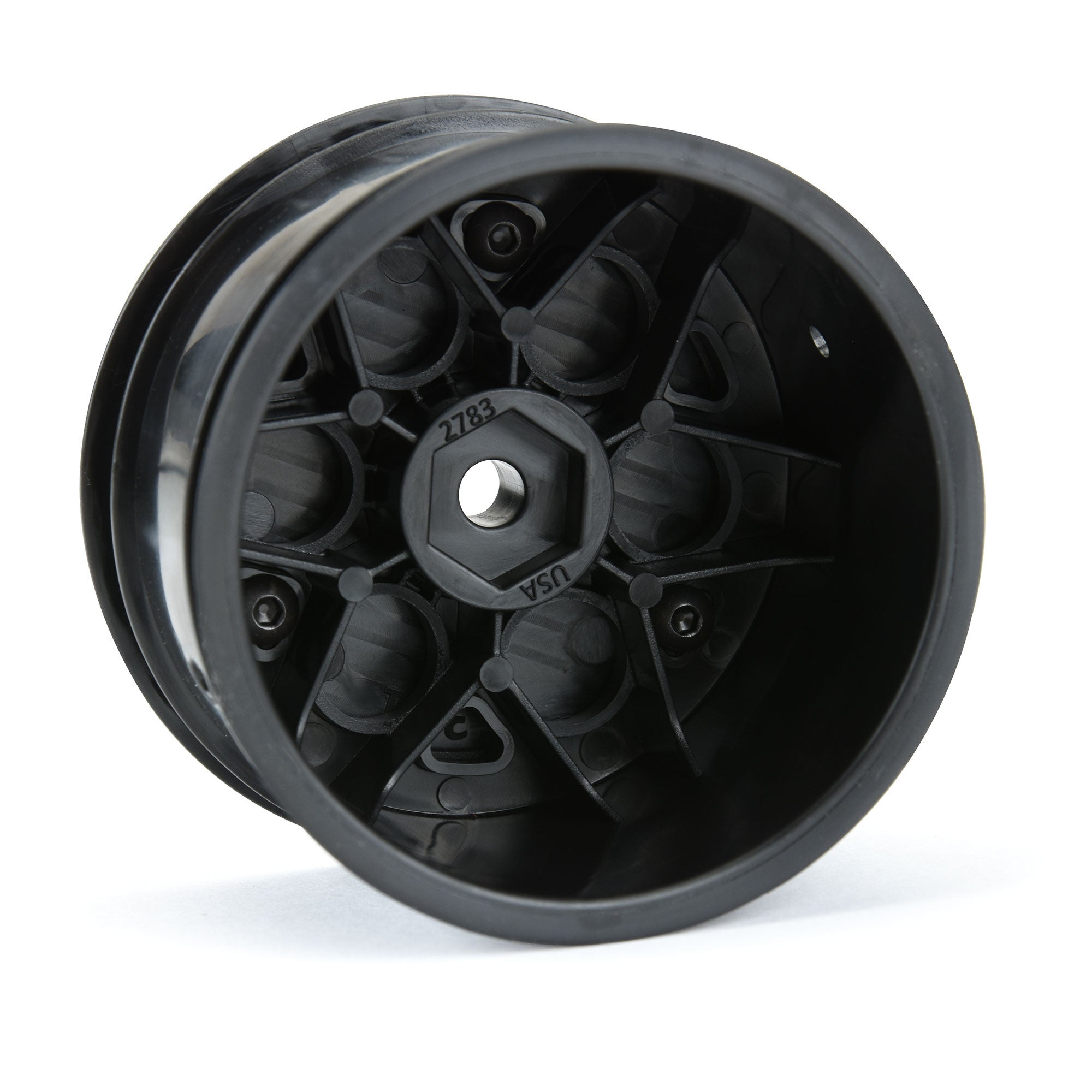 1/10 Showtime Rear 2.2" 12mm Sprint Car Wheels (2) Black