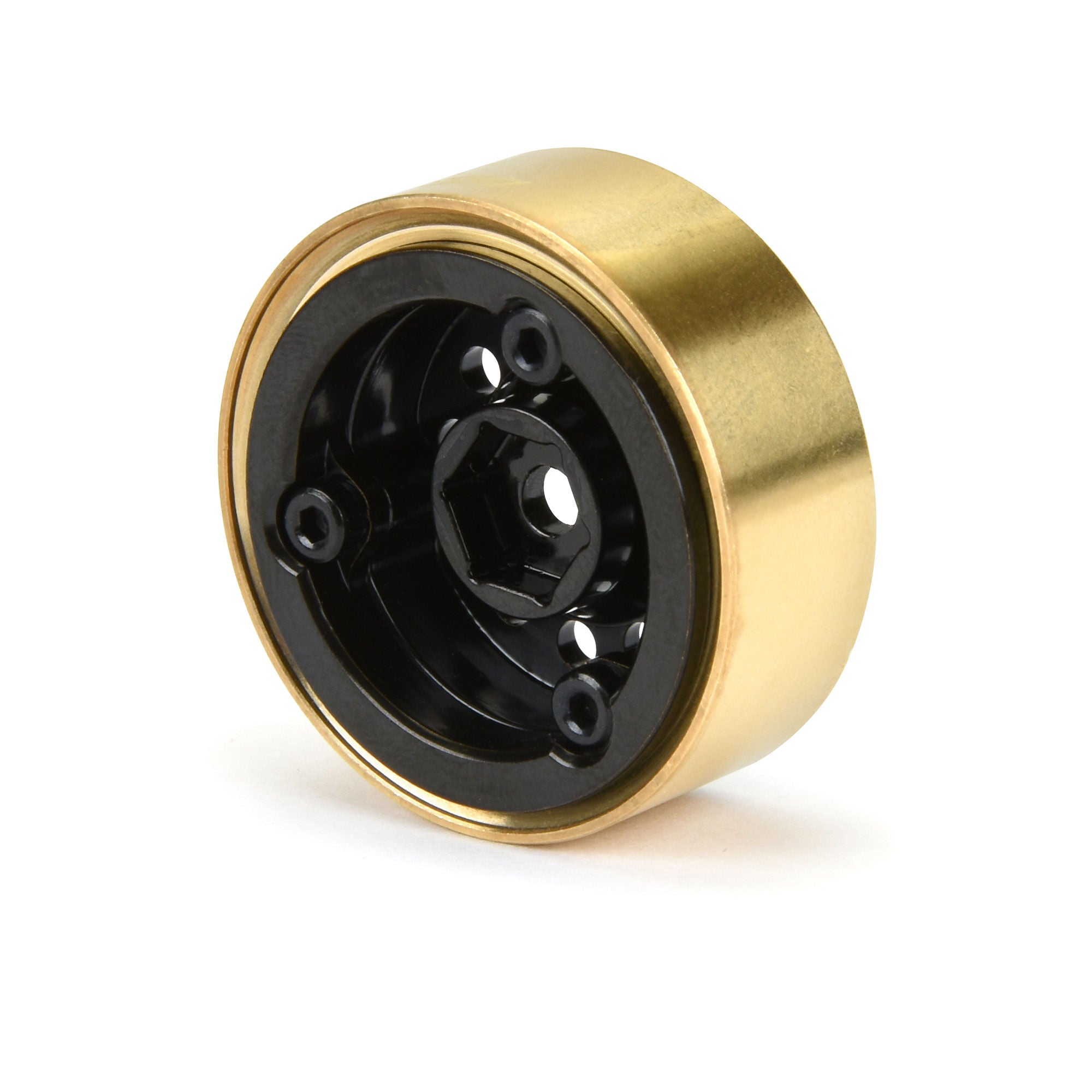 1/24 Rock Shooter Brass F/R 1.0" 7mm Crawler Wheels (2) Blac