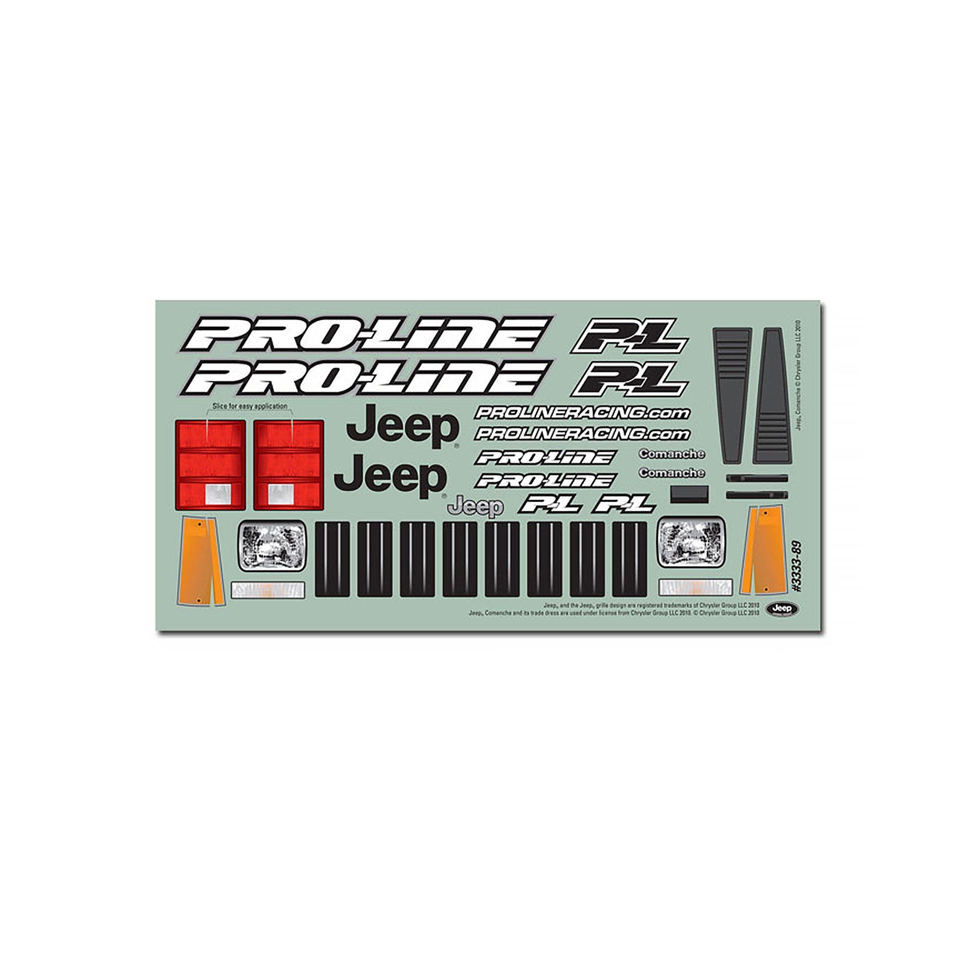 1/10 Jeep Comanche Full Bed Clear Body 12.3" (313mm) WB Crwl