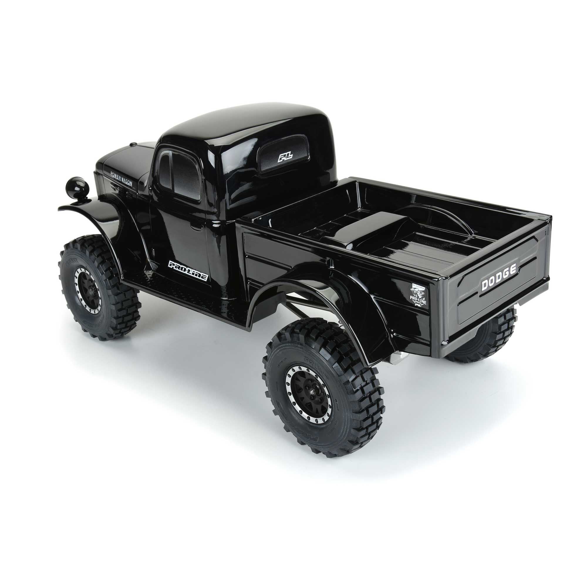 1/10 1946 Dodge Power Wagon Black Body 12.3" (313mm) WB Craw