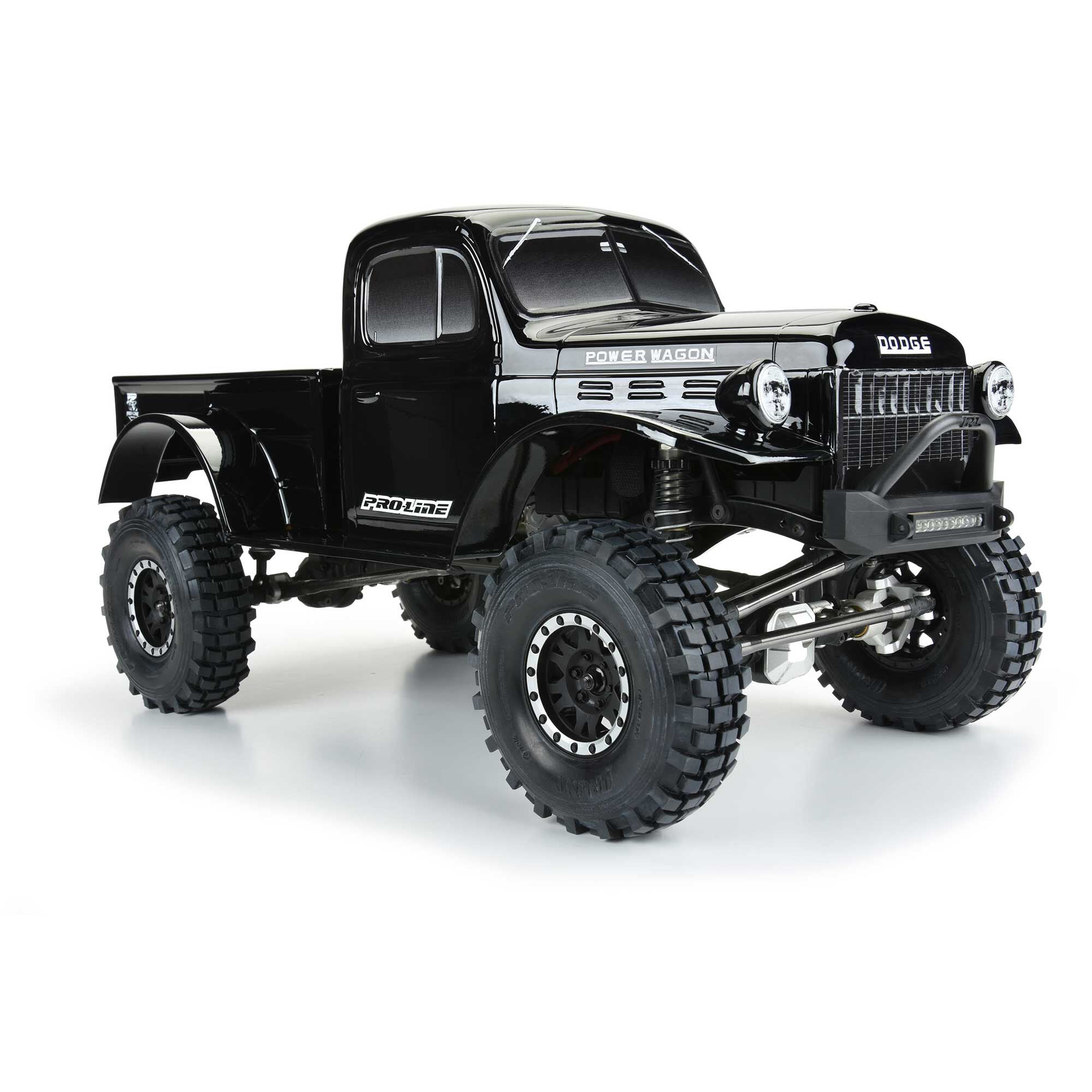 1/10 1946 Dodge Power Wagon Black Body 12.3" (313mm) WB Craw