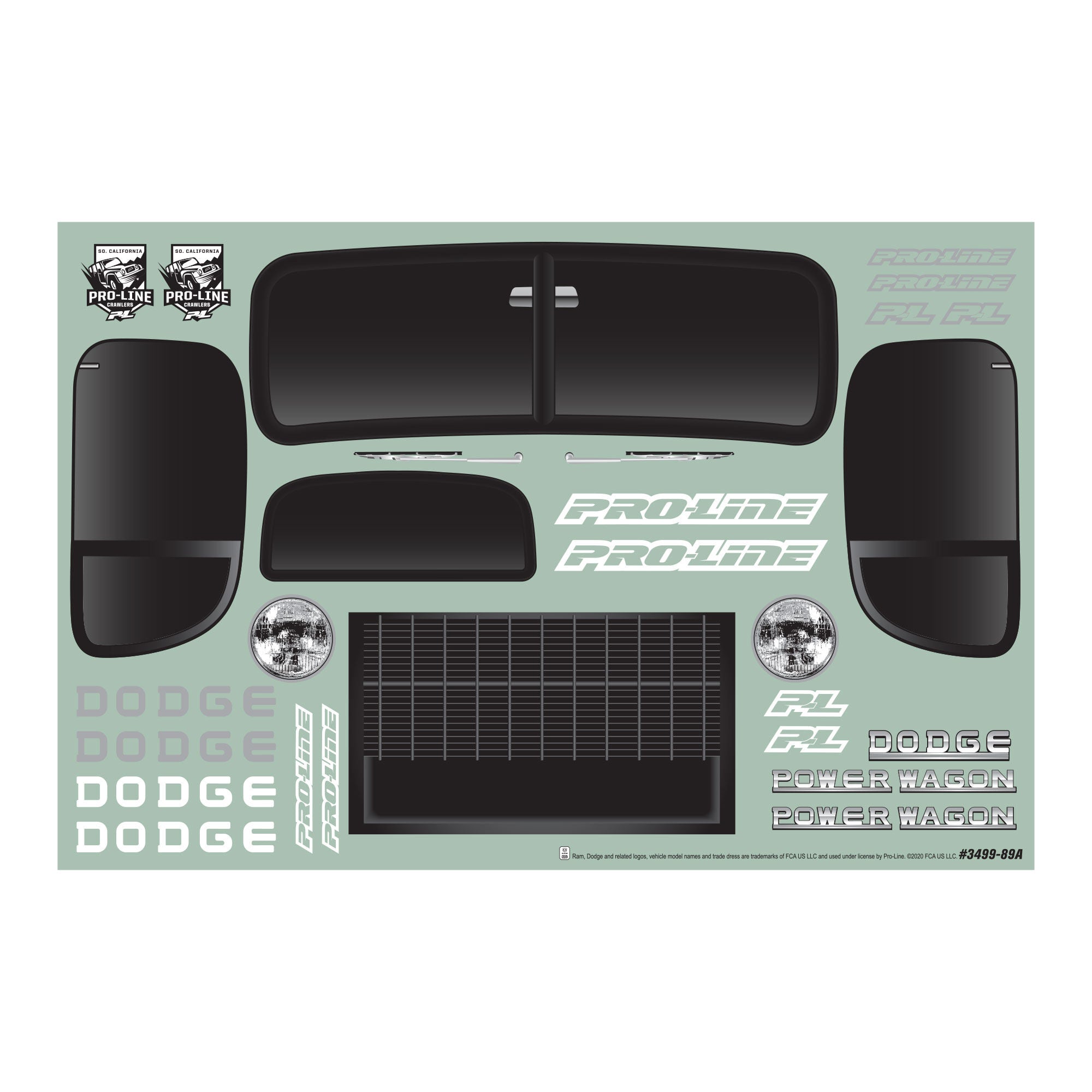 1/10 1946 Dodge Power Wagon Black Body 12.3" (313mm) WB Craw