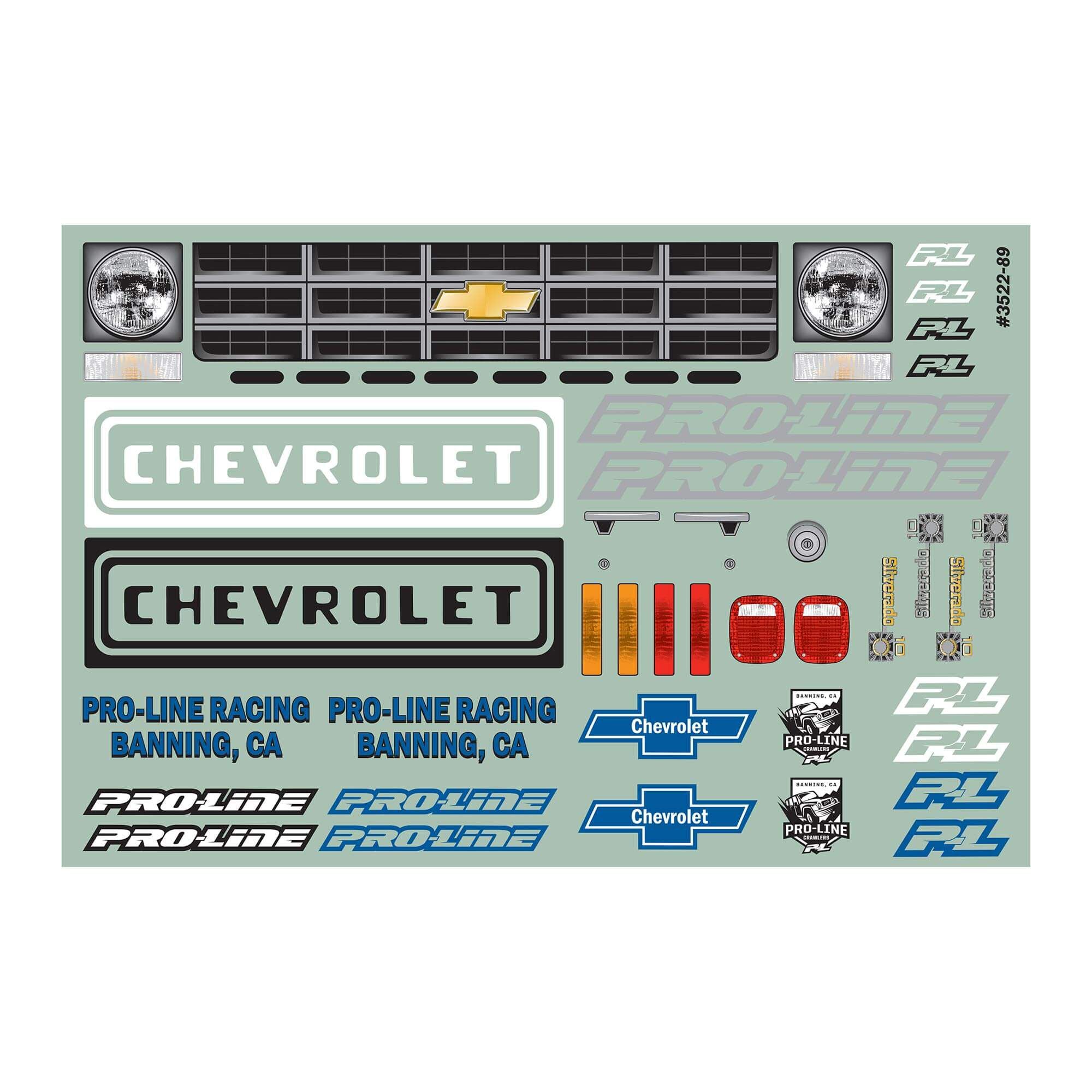 1/10 1978 Chevy K-10 Clear Body 12.3" (313mm) Wheelbase Craw