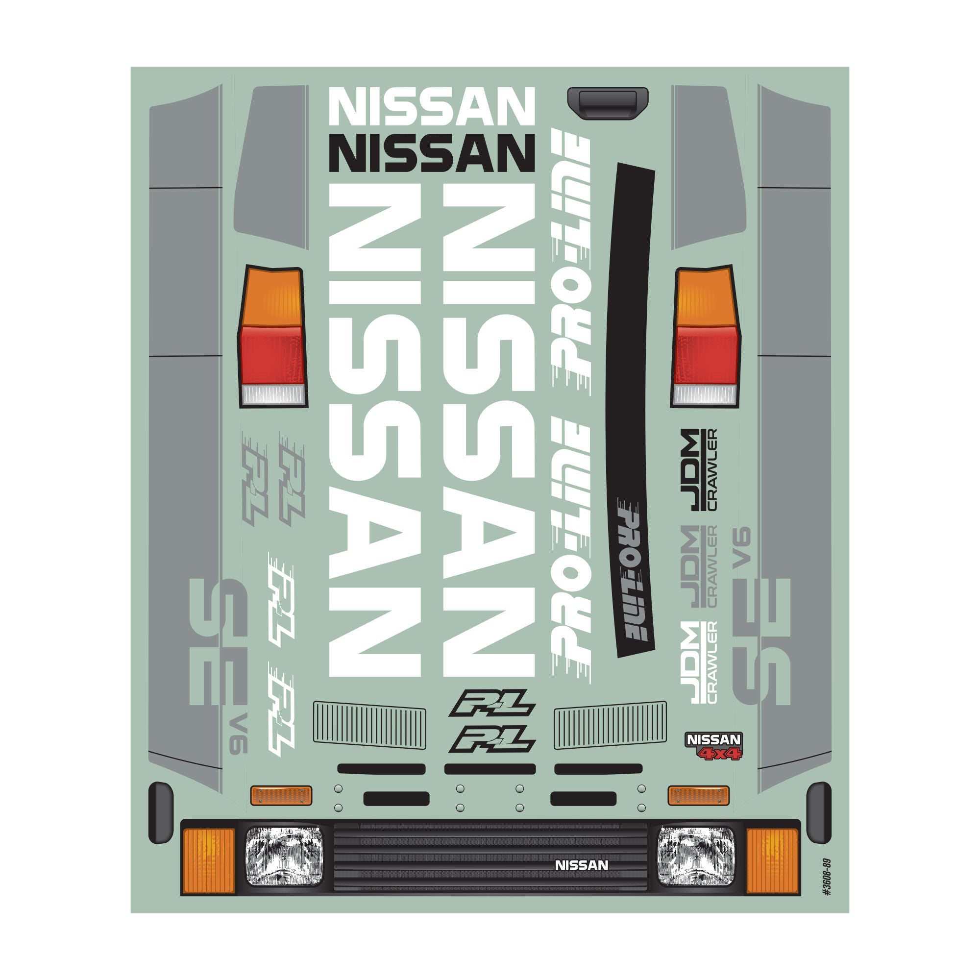 1/10 1987 Nissan Hardbody D21 Clear Body 12.3" (313mm) WB Cr